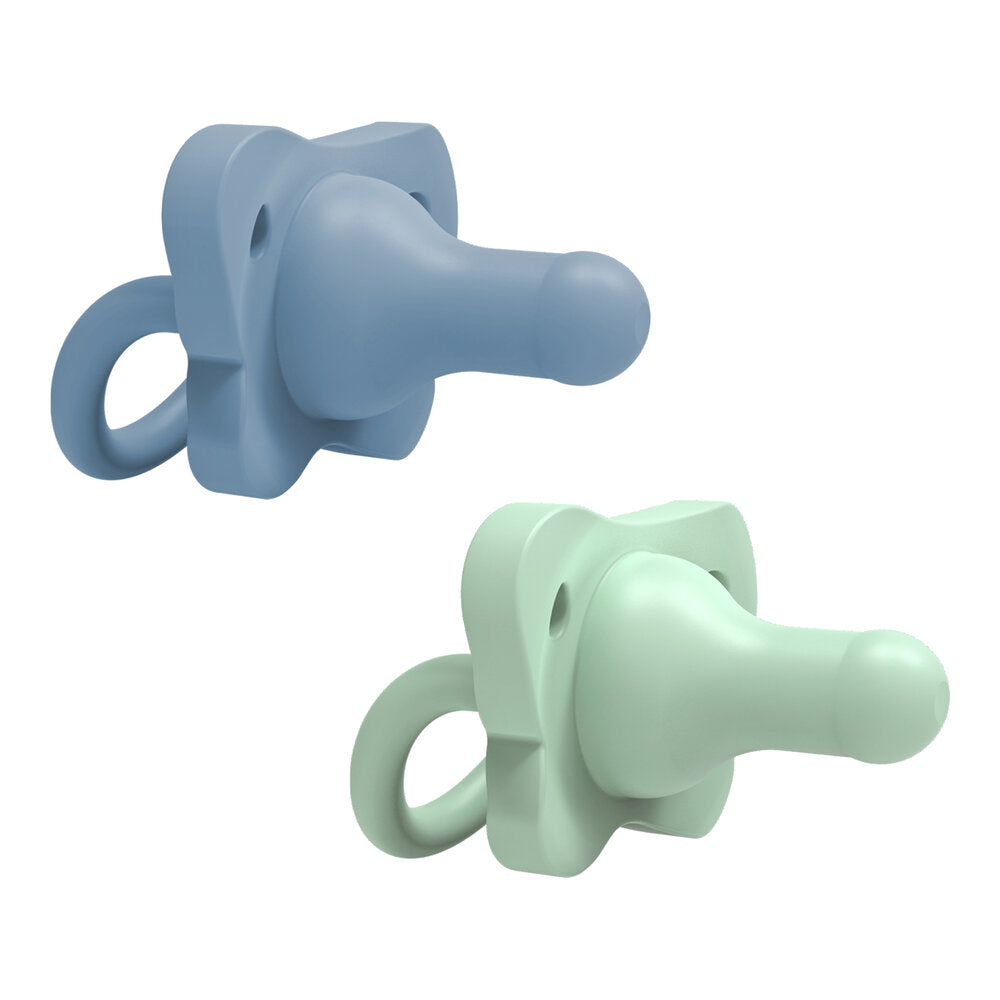 Dr. Brown's happypaci pacifier silicone - Blue & green
