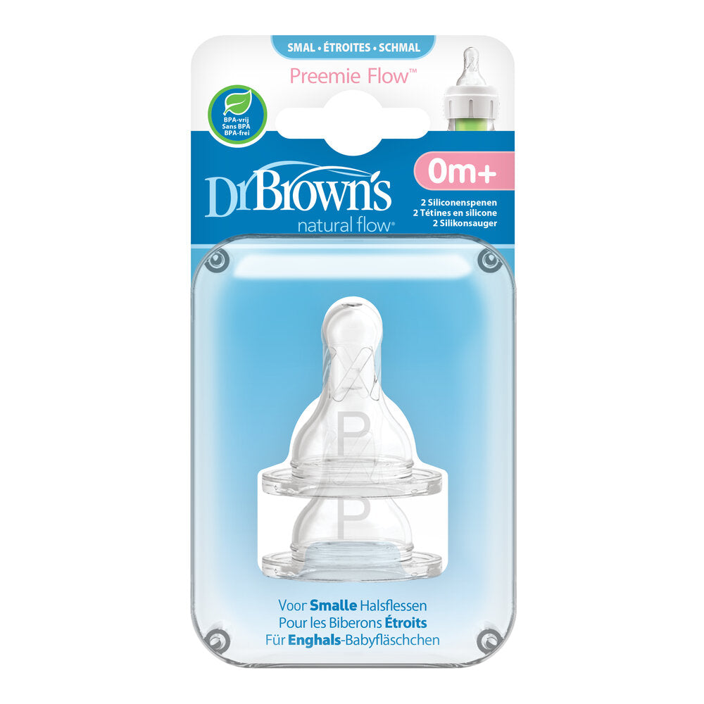 Dr. Brown’s standaard halsfles prematuurspenen - Preemie Flow