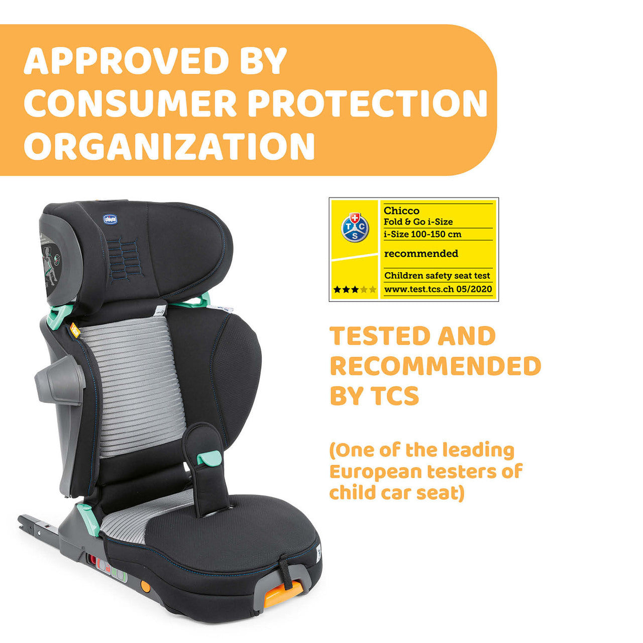 Chicco fold&amp;go car seat i-Size - Black