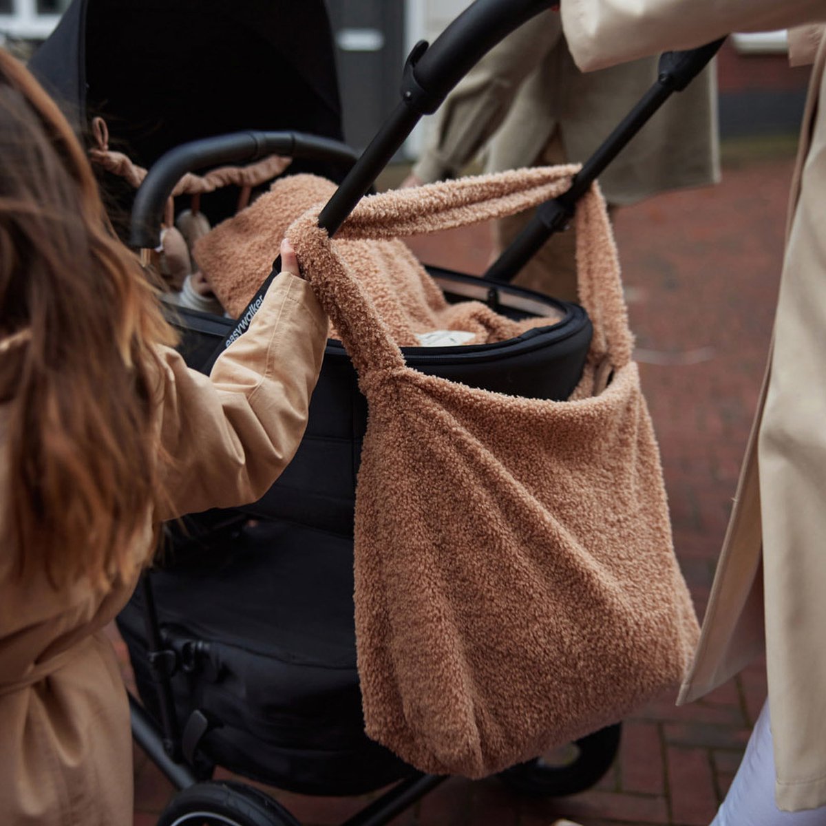 Jollein luiertas shopper boucle - Biscuit