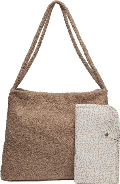 Jollein luiertas shopper boucle - Biscuit