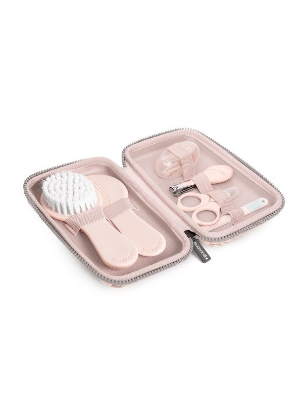 Suavinex 7-piece grooming set - Blue/Beige/Pink