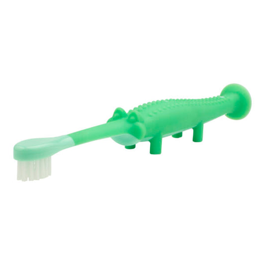 Dr. Brown’s baby's eerste tandenborstel krokodil