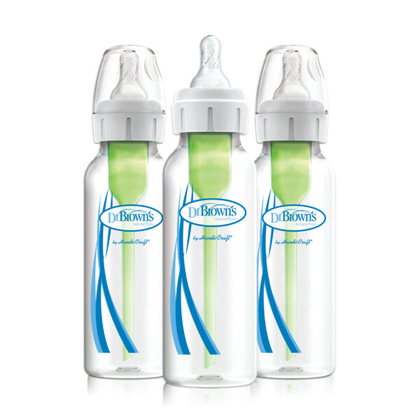 Dr. Brown’s Options+ anti-koliek standaard halsfles startpakket 250ml - 3-pack