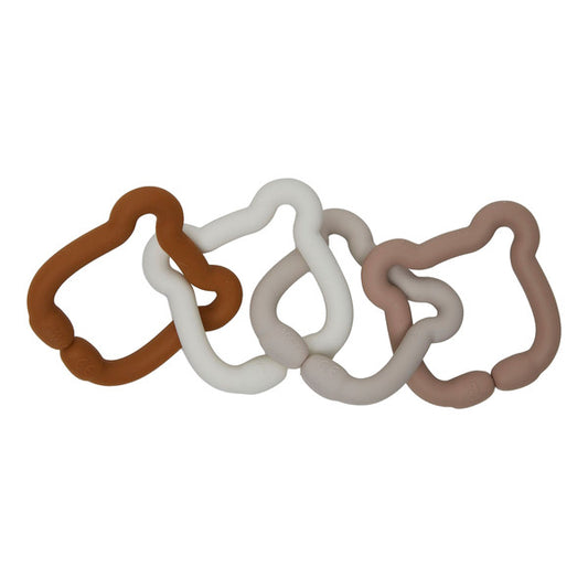 Jollein toy silicone rings - Teddy Bear