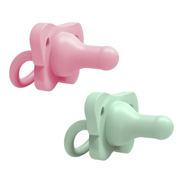 Dr. Brown’s happypaci speen silicone - Pink & Green