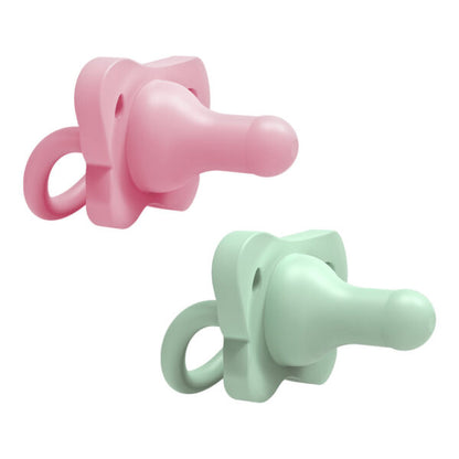 Dr. Brown’s happypaci speen silicone - Pink & Green