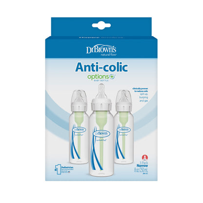 Dr. Brown’s Options+ anti-koliek standaard halsfles startpakket 250ml - 3-pack