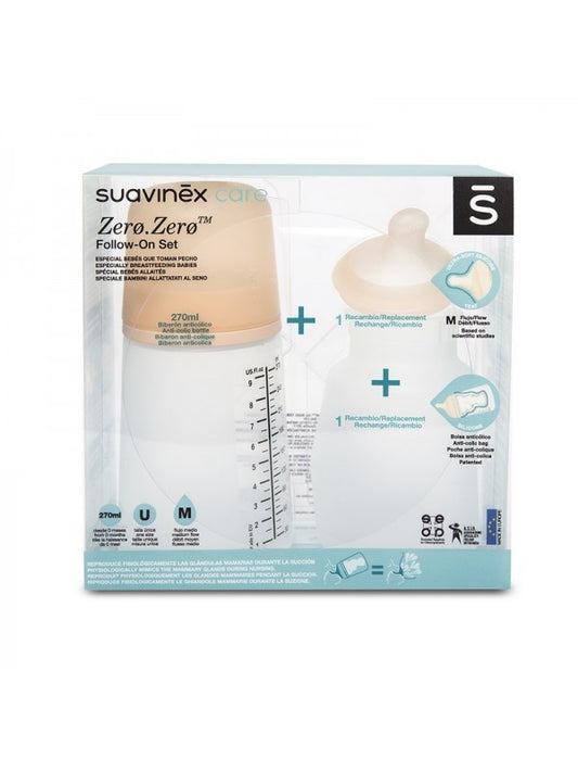 Suavinex zero.zero starterset - 270ml M Flow